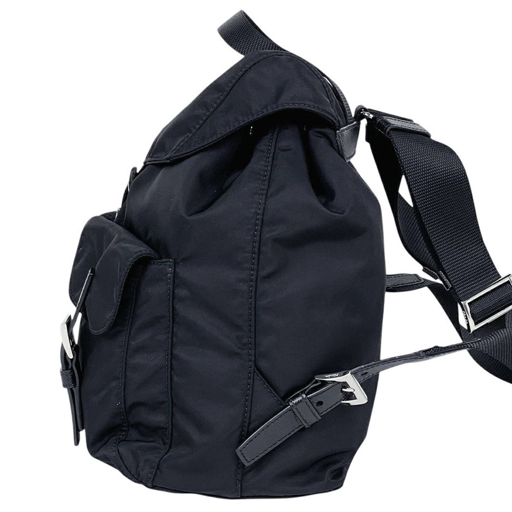 Prada Plate Backpack Rucksack Black - Picture 2 of 6